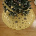 Miniatyrbild 3 av 5: 48" stor julgran solklänning Snowflake Interiör Skandinavisk ljus färg Rustik lyx julkudde Festtillbehör