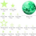 Miniatyrbilde 2 av 5: tak Stars Glow In The Dark Veggdekor for barn