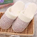 Miniatyrbillede 3 af 4: Dame Memory Foam Vinter Hjemmesko Beige 42-43