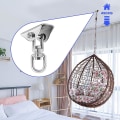 Miniatyrbillede 5 af 5: Awroutdoor Sus304 Rustfrit stål Heavy Duty Loftskrog, Hængekroge, 4 Fastgørelsesskruer Til Beton Træsæt, Yoga, Hængekøje, Hængestol, Load C