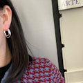 Miniatyrbillede 4 af 5: Ørering Geometry Stud S925 Sølv modesmykker Ac5075 3