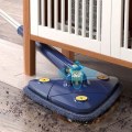Miniatyrbilde 4 av 5: 360 graders roterende multifunksjonell rengjøringsmoppe Blue 1PC Fiber cloth