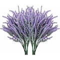 Miniatyrbilde 1 av 5: Kunstig blomst simulering lavendel simulering grønn plante (10 stk lavendel-lilla flokk),