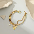Miniatyrbillede 2 af 5: Armbånd Firkantet Daily Outfit Metallic Element B1508