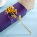 Pikkukuva 3 / 4: 24k Folio Golden Rose -kukkakimppu tyttöystävälle ystävänpäivälahja Gold