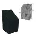 Miniatyrbilde 1 av 5: 64*64*120/70 CM svart møbeltrekk, vanntett hagemøbeltrekk, møbelbeskyttertrekk, bord hagetrekk, sofa solseng stol