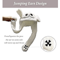 Miniatyrbilde 2 av 5: Ear Moving Jumping Hat Funny Plush Ghost Hat Movable Ears Hat White Ghost