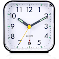 Miniatyrbild 1 av 5: Svart självlysande väckarklocka Mode Silent Plastic Väckarklocka Home Bedside Clock