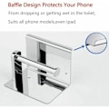 Miniatyrbillede 2 af 3: 304 Toiletrulleholder i rustfrit stål Toiletpapirholder Badeværelsestilbehør - Sølv LYCXAMES