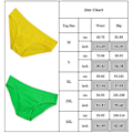 Pikkukuva 2 / 2: Miesten puuvillahousut Alusvaatteet Comfort hengittävät stringit Yellow 3XL