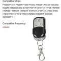 Miniatyrbilde 3 av 5: Sett med 3 universelle fjernkontroller for automatisk portfrekvens 433,92 MHz fast kode, 4 knapper for å kontrollere opptil 4 dører