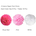 Pikkukuva 2 / 5: 18 paperikukkapallon set Pink