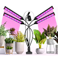 Miniatyrbillede 1 af 5: Plantelys, 80 LED-plantevækstlys med automatisk tænd/sluk 3H/9H/12H timer, 5 lysstyrker Plantelampe til frøplante, vækst, F