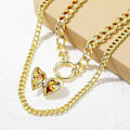Miniatyrbilde 5 av 5: Halskjede Hjerte Perle Metallic Element Choker Motesmykker B1609 N2003-19