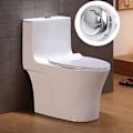 Miniatyrbillede 4 af 5: 38 mm dobbelt trykknap til toiletskyl krom højtrykspumpning toilettilbehør lukker værktøj ved indkøbscenter
