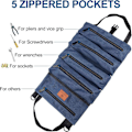 Pikkukuva 4 / 5: Roll Up Wrench Tool Bag - Canvas - sininen