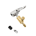 Miniatyrbillede 1 af 5: 4 dækventil 6,5 mm luftpatron inflatorpumpestikadapter Messingclips på bil