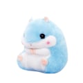 Miniatyrbillede 2 af 4: Sødt plys hamster udstoppet dyrelegetøj med tæppe blue With Blanket