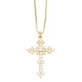 Pikkukuva 1 / 5: Kaulakoru Vintage Zircon Cross Muotikorut Ac8662 white