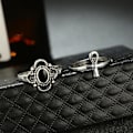 Miniatyrbillede 5 af 5: 10 stk Vintage Crown Pære Rhinestone Kvinder Knuckle Midi Finger Stabling Ringe