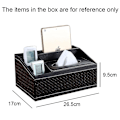 Miniatyrbild 2 av 5: Multifunktionell läder Tissue Box Soffbord Desktop Fjärrkontroll Förvaringsbox style3