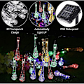 Miniatyrbild 5 av 5: -5 Meter 20 Lights Solar Teardrop String Lights Vattentät Utomhusdekoration Landskap Trädgård Festligt bröllop -5 Meter 20 Lights