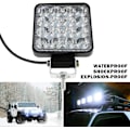 Miniatyrbillede 3 af 5: 4 stk 48w led arbejdslys, 12v bil led spotlight vandtæt Ip 67, led arbejdslys til bil lastbil Traktor Suv båd (4 stk)