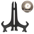 Miniatyrbillede 2 af 4: Piao 12 stk. Plast staffeli Tallerkenstativer, Tallerkenstativer, Foldeplader, Udstillingsstativer til præsentation af opsamlingstallerkener, skålstativer, bøger, P Black 4 inch