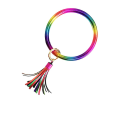 Miniatyrbilde 3 av 4: 1 stk armbånd Pu skinn regnbue mote dekorative dusk armbånd smykker tilbehør for kvinne dame jente