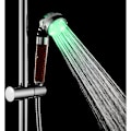 Miniatyrbilde 5 av 5: Temperaturkontroll Trefarget lysboks LED Wrap Sprinkler dusjhode Flerfarget universell temperaturkontroll