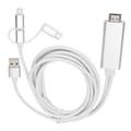 Miniatyrbillede 6 af 8: 3 i 1 Micro USB Type C til HDMI Adapter Kabel Spejling Konverter
