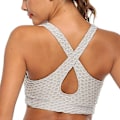 Pikkukuva 2 / 4: Urheilujooga Gym Running Crop Top Fitness rintaliivit naisille Grey M