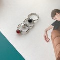 Miniatyrbilde 3 av 5: Ring sølv S925 Agate motesmykker Ac7636 K582