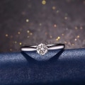 Pikkukuva 4 / 4: Sormus Kuusikynsinen Elegant Alloy Cubic Zirkonia Sormus juhliin Rose Gold US 7