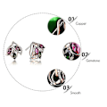 Miniatyrbilde 3 av 5: studs dingle Cubic Zircon smykker Drop øredobber