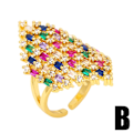 Miniatyrbild 4 av 5: Ring Vintage Zircon Geometry Stud Modesmycken Ac9251 C