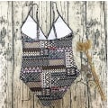Miniatyrbillede 4 af 5: Dame badetøj polstret Push Up One Piece Monokini badedragt L