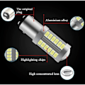 Pikkukuva 2 / 5: Valkoinen 1157 BAY15D P21/5W 5630 33SMD Canbus LED-polttimot 900LM Super Backup Light Seisontavalo Jarru Takasumuvalo Asento
