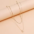 Miniatyrbilde 3 av 4: Multi-lags legering Plating kjede krageben kjede Crystal Drop Diamond