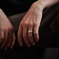 Miniatyrbilde 3 av 3: Rustfritt stål Støpekjede Ring Herre Ring Sølv
