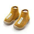Miniatyrbillede 3 af 4: Unisex babysko i blød gummi til småbørn Coffee Color 26-27