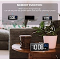Miniatyrbild 4 av 5: LATEC digital väckarklocka, LED-väckarklocka med snooze-funktion, USB portar för laddning (silver)