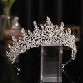 Miniatyrbilde 2 av 5: Brudekrone Hodeplagg Bryllup Bursdag Krone Hodeplagg Rhinestones Retro Luksus Hårtilbehør For