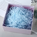 Miniatyrbilde 1 av 5: Strimlet silkepapir, Raffia Hamper Strimle gavefylling Light blue 100g