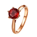 Miniatyrbillede 1 af 5: Kvinder Faux Ametyst Ruby Indlagt Finger Ring Bryllup Engagement Smykker Gave Red US 8