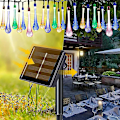 Miniatyrbild 3 av 5: -5 Meter 20 Lights Solar Teardrop String Lights Vattentät Utomhusdekoration Landskap Trädgård Festligt bröllop -5 Meter 20 Lights