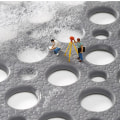 Miniatyrbild 4 av 5: Golvmatta duschrum badkar halkfri matta White