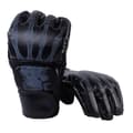 Halvfinger Boxningshandskar Justerbart Armband Ghost Hand Style Svart för Män och Kvinnor