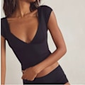 Pikkukuva 2 / 5: Yksivärinen matala, lyhythihainen casual black XL