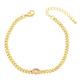Miniatyrbillede 5 af 5: Armbånd Vintage Zircon Metallic Element Modesmykker Ac10750 Green